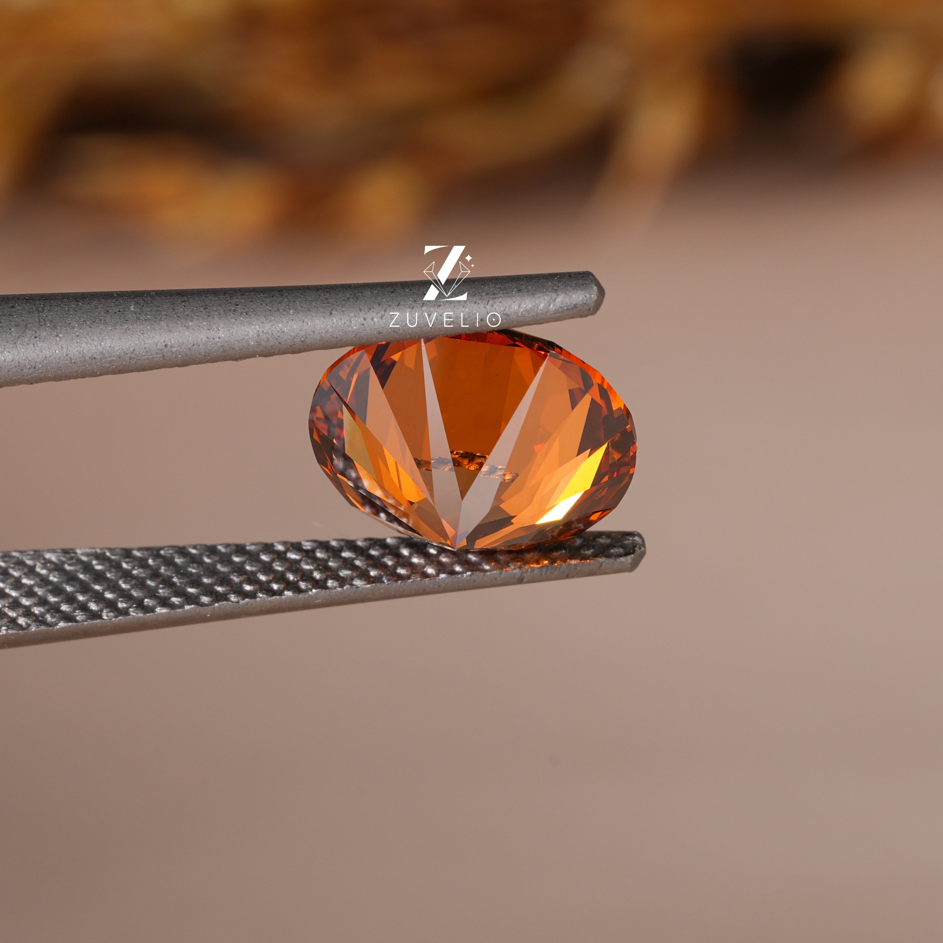 2.05 Ct Brown Orange Lab Diamond - Zuvelio.com
