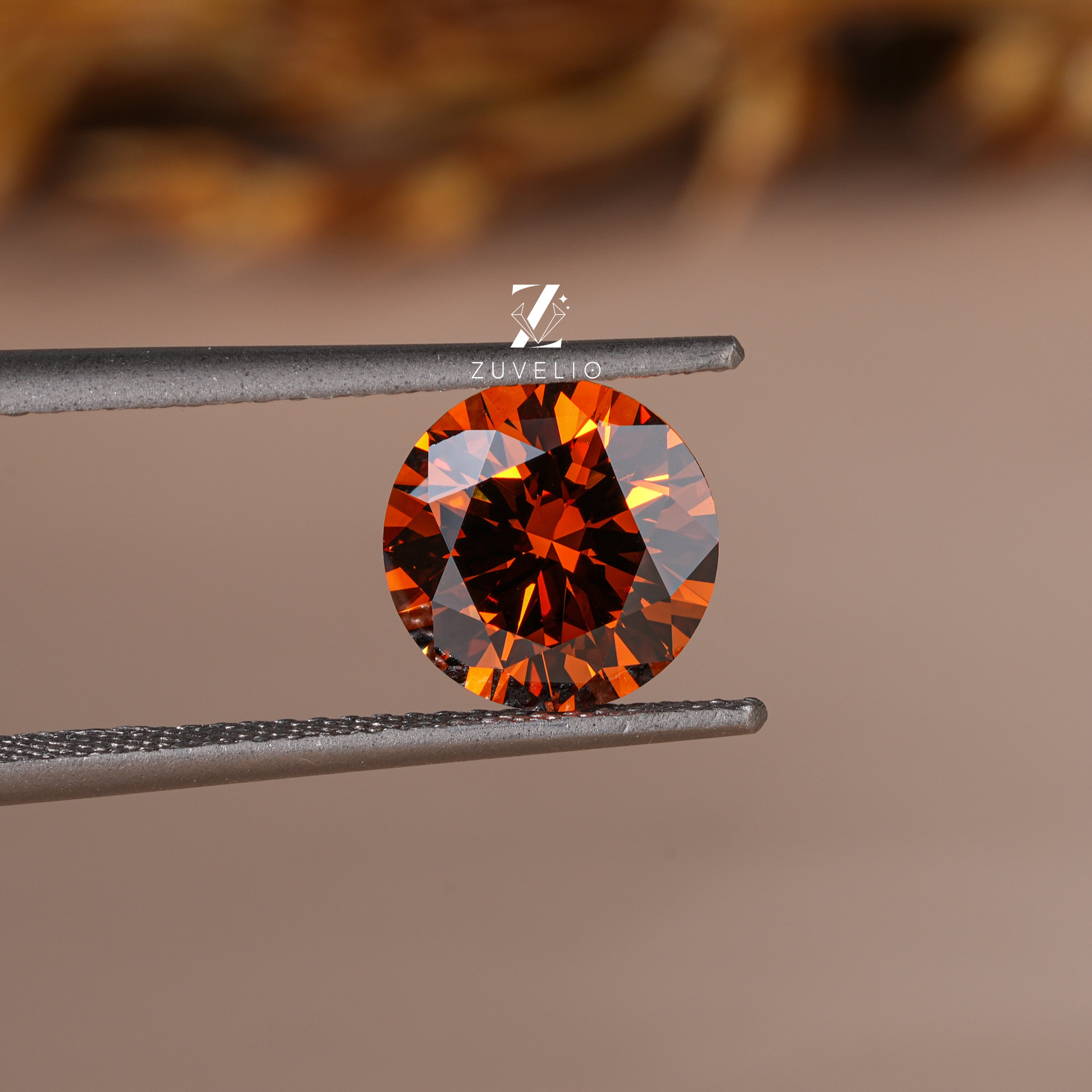 2.05 Ct Brown Orange Lab Diamond - Zuvelio.com
