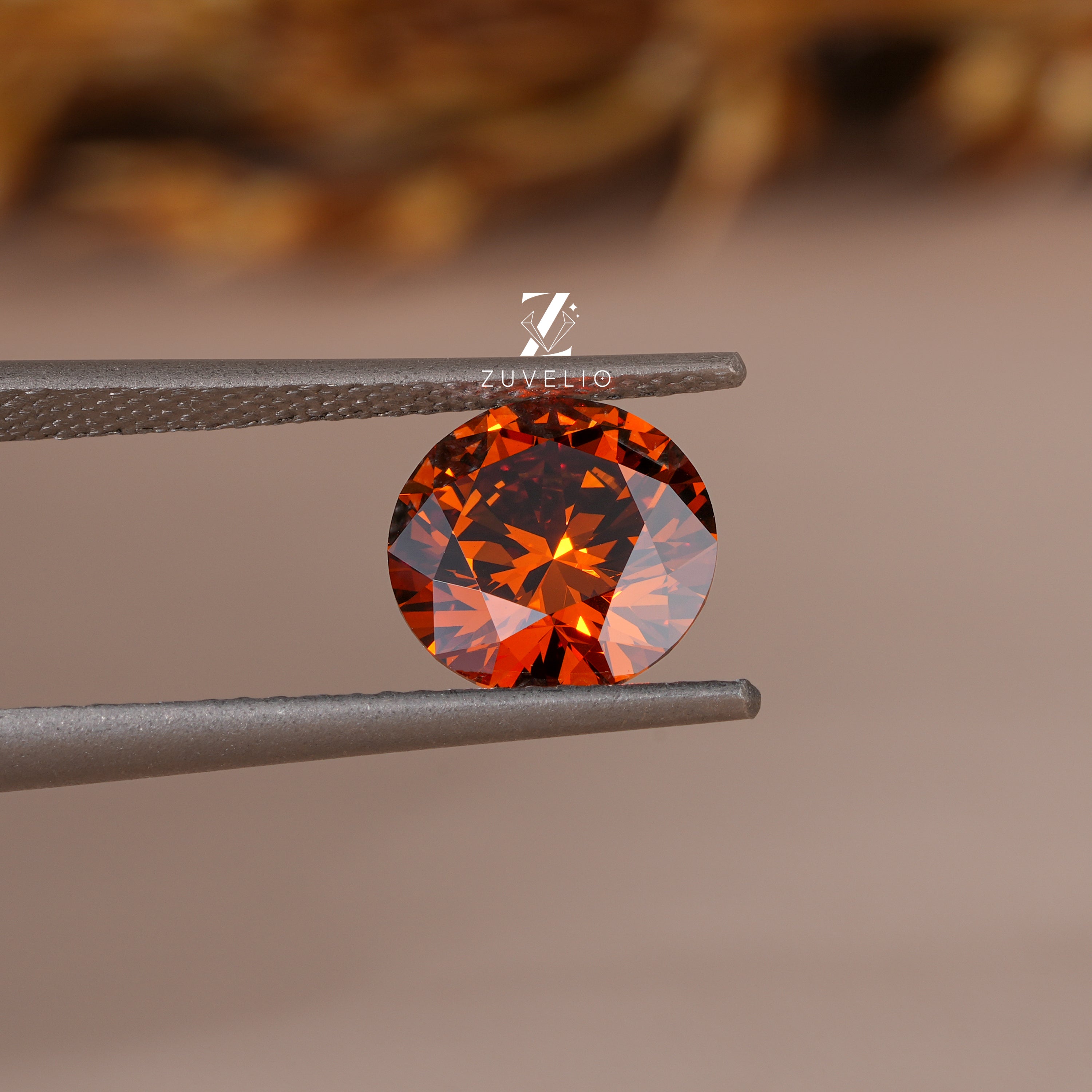 2.05 Ct Brown Orange Lab Diamond - Zuvelio.com