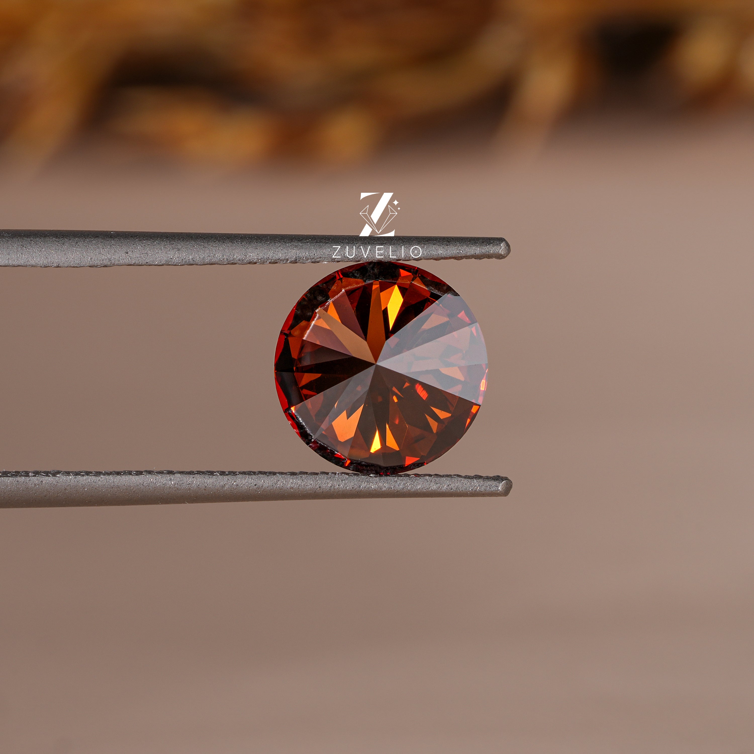2.05 Ct Brown Orange Lab Diamond - Zuvelio.com