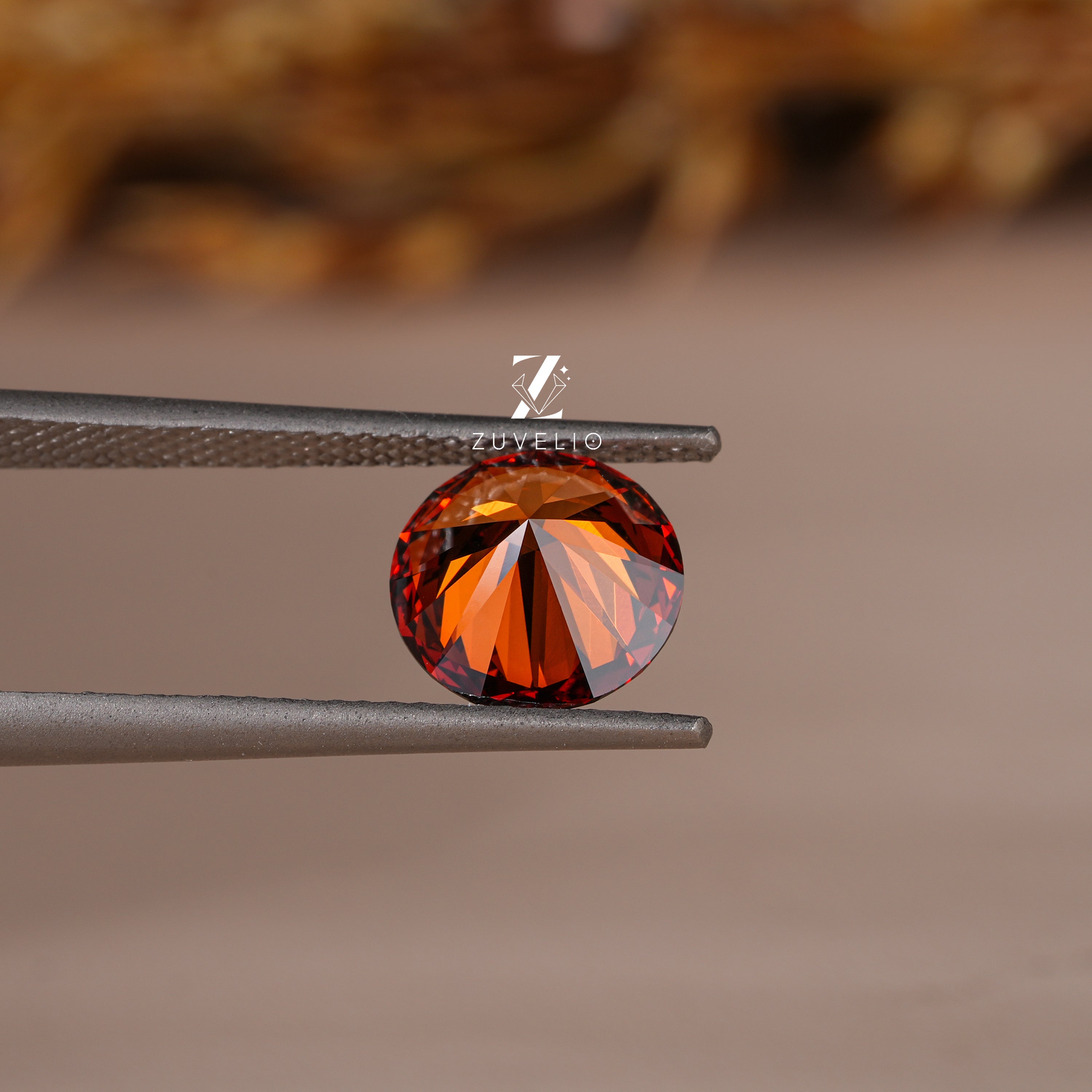 2.05 Ct Brown Orange Lab Diamond - Zuvelio.com
