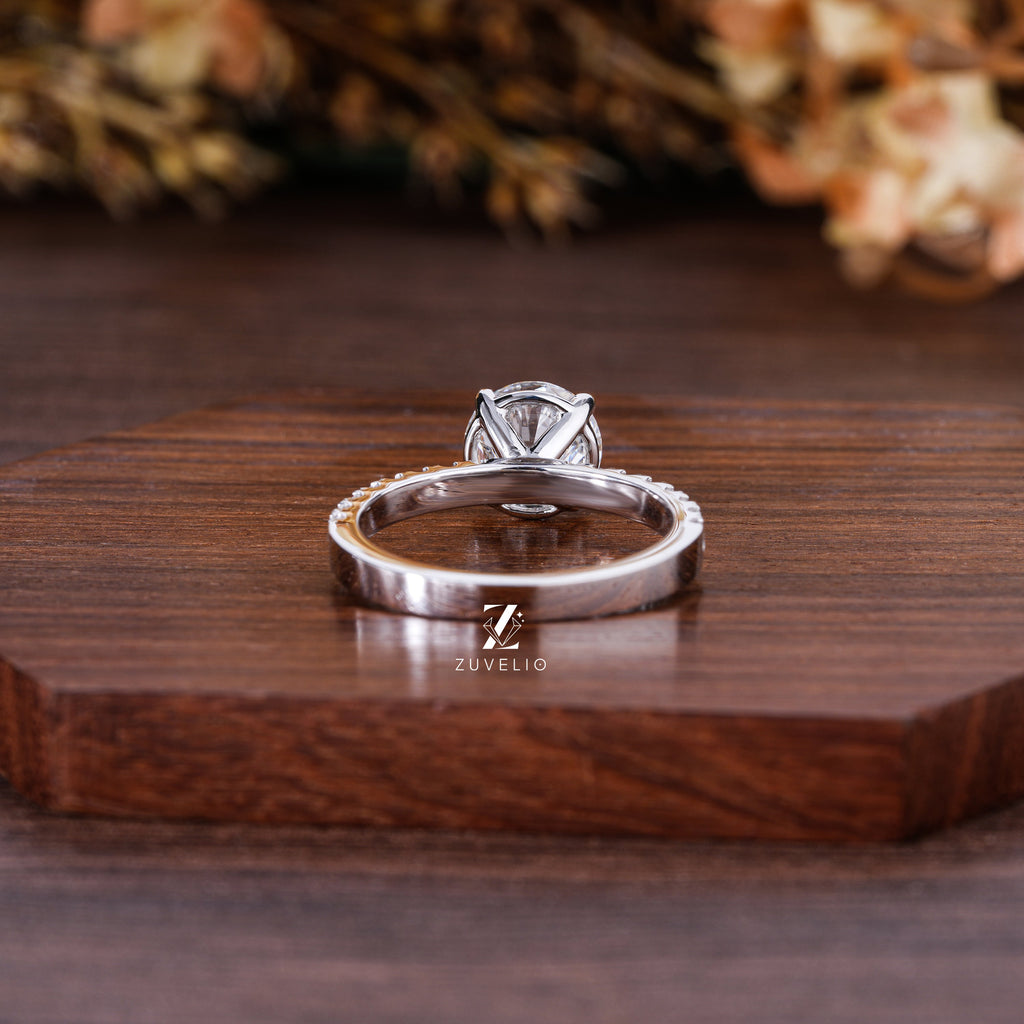 Round  Diamond Engagement Ring - Zuvelio.com