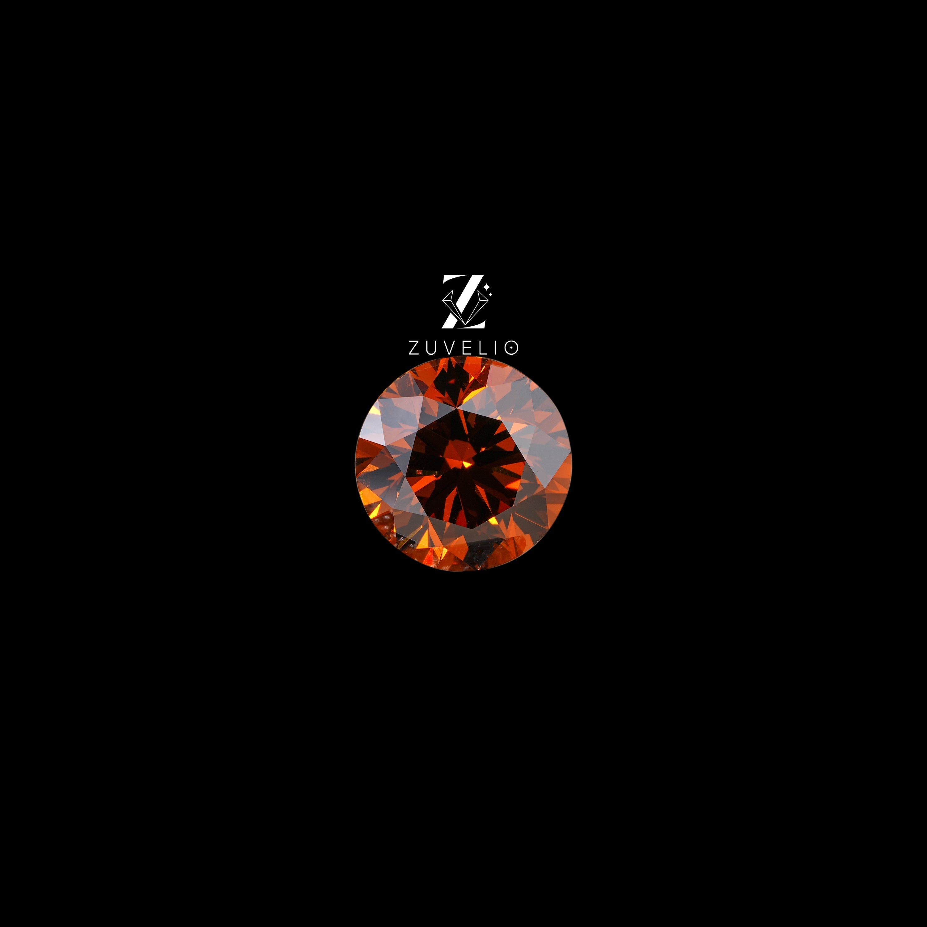 2.04 Ct Deep Orange Lab Diamond - Zuvelio.com