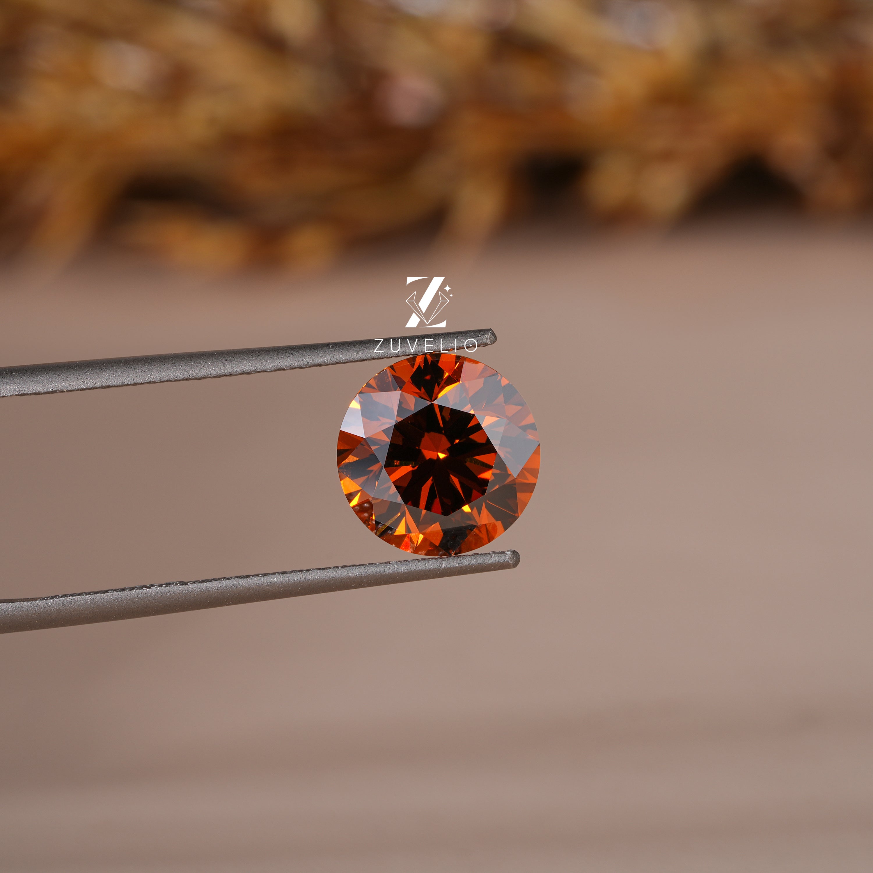 2.04 Ct Deep Orange Lab Diamond - Zuvelio.com