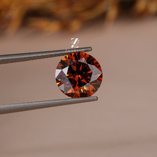 2.04 Ct Deep Orange Lab Diamond - Zuvelio.com