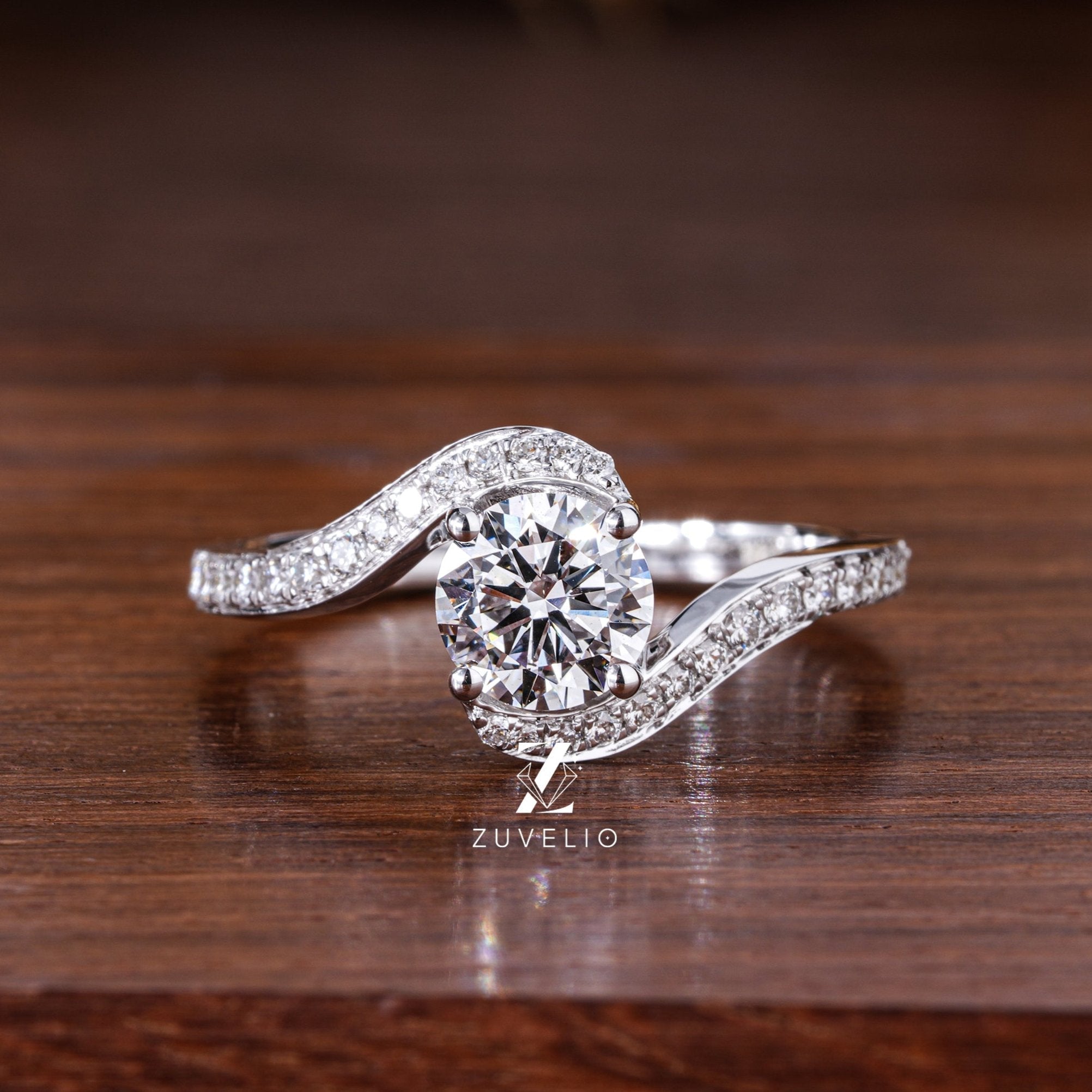 1 Ct Lab Grown Diamond Ring - Zuvelio.com