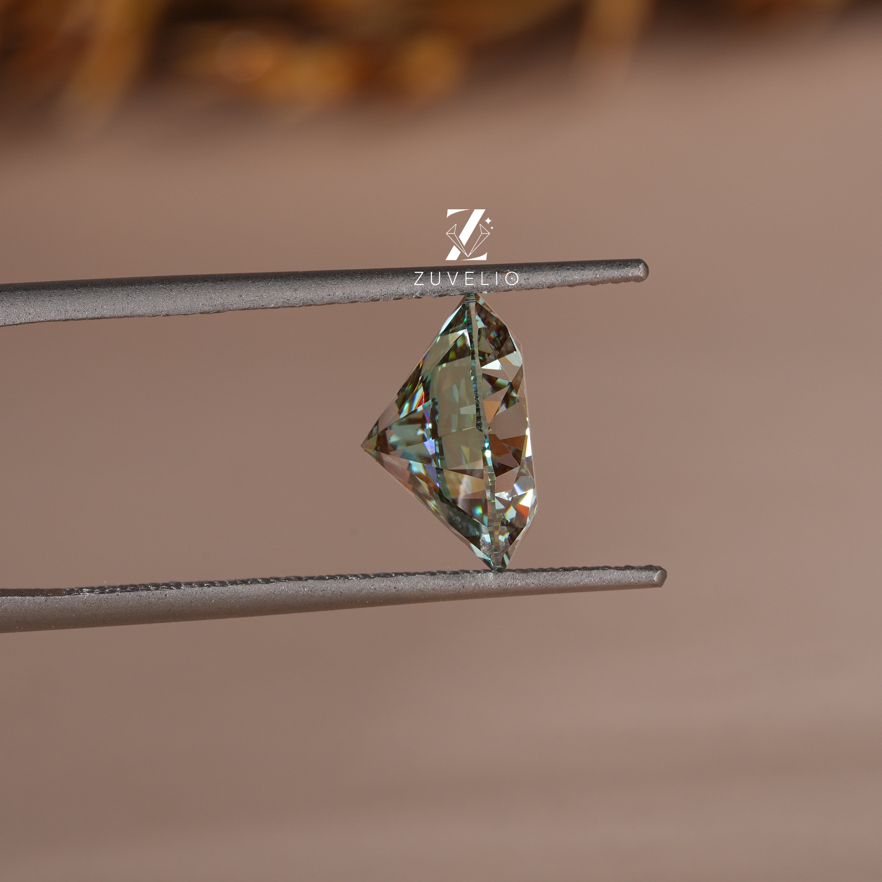 3.06 Ct Intense Blue Lab Diamond - Zuvelio.com