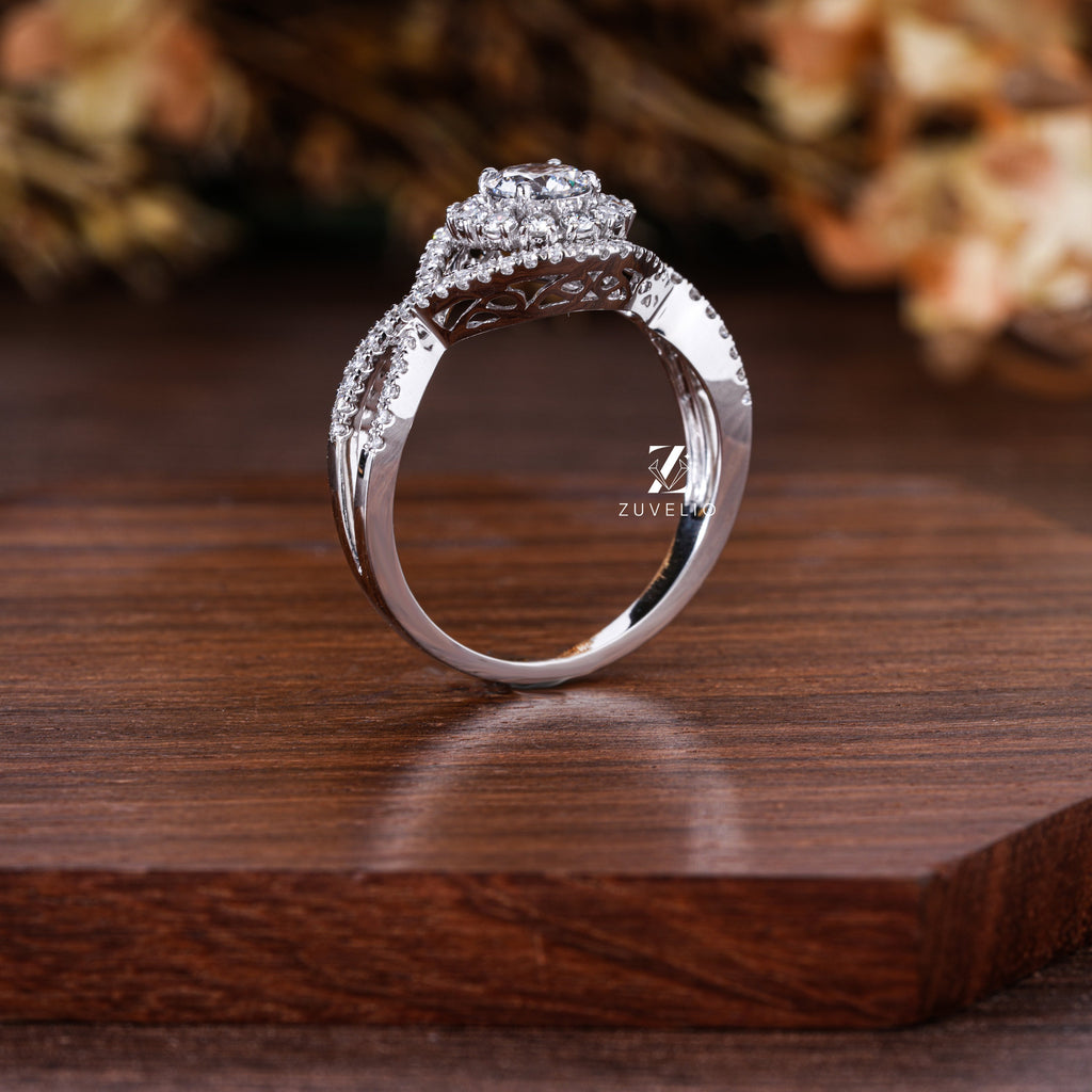 Twist Lab Grown Diamond Ring - Zuvelio.com
