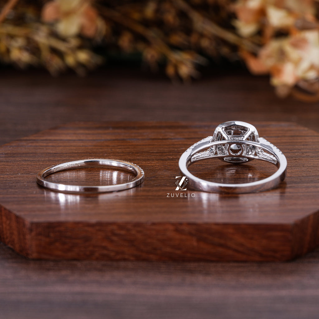 Round Halo Diamond Ring