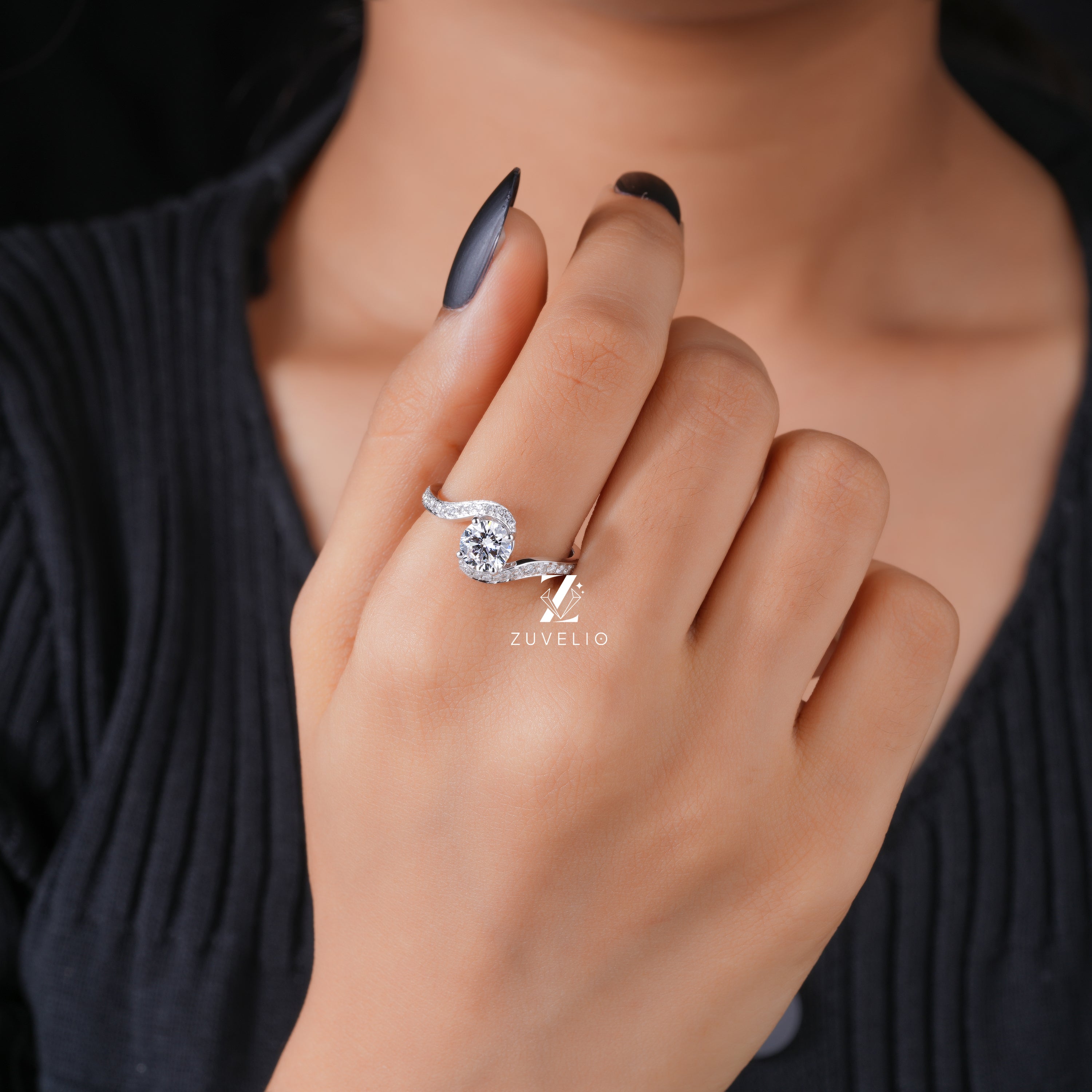 1 Ct Lab Grown Diamond Ring - Zuvelio.com
