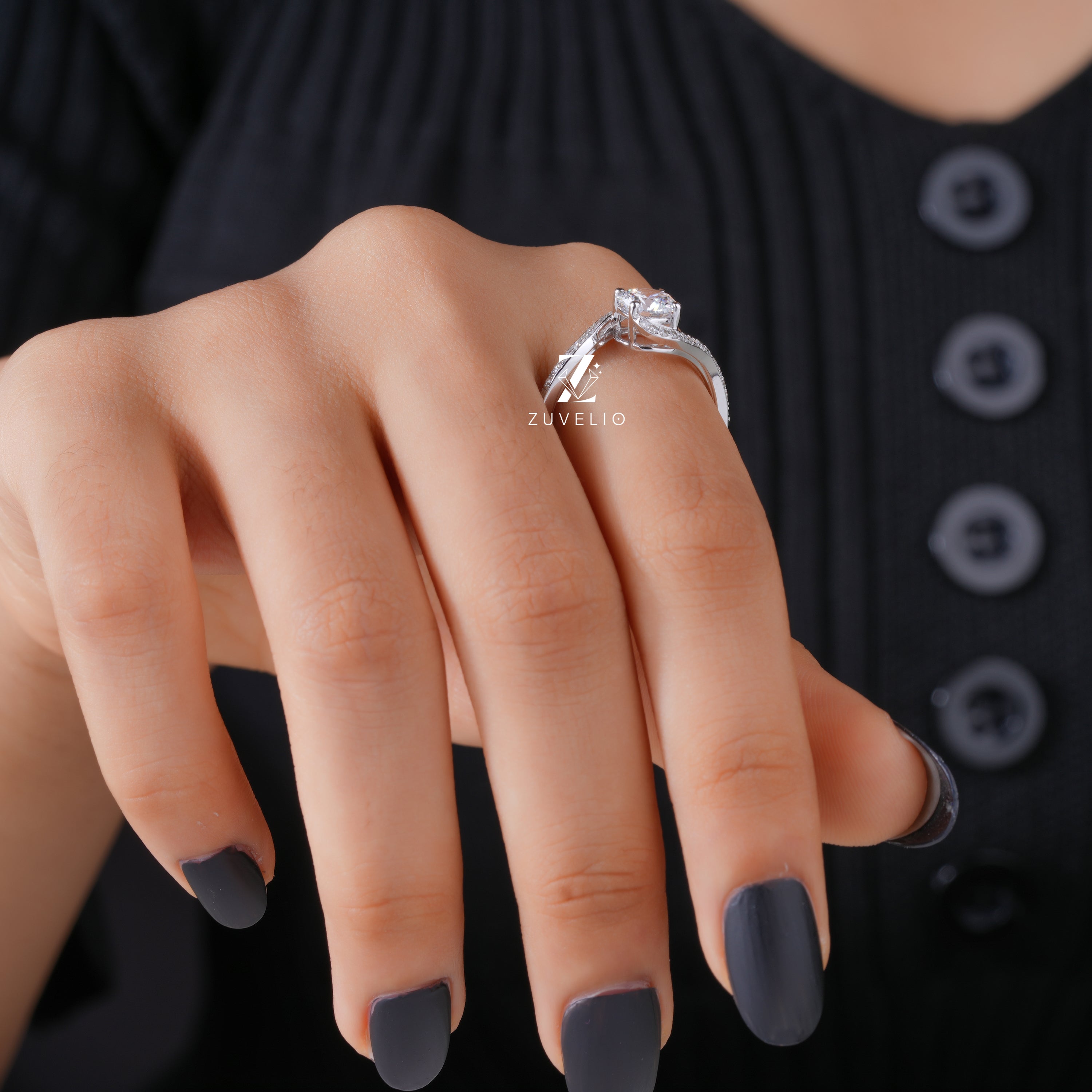 1 Ct Lab Grown Diamond Ring - Zuvelio.com