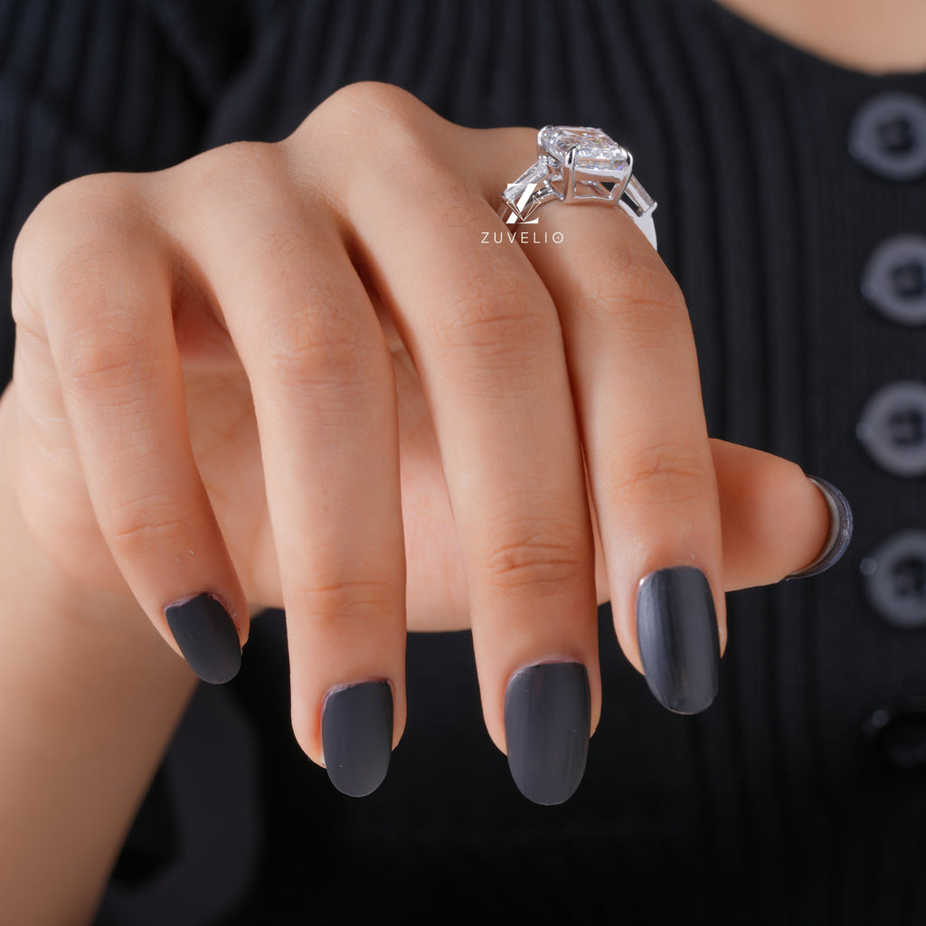 Emerald Cut Lab Diamond Ring - Zuvelio.com