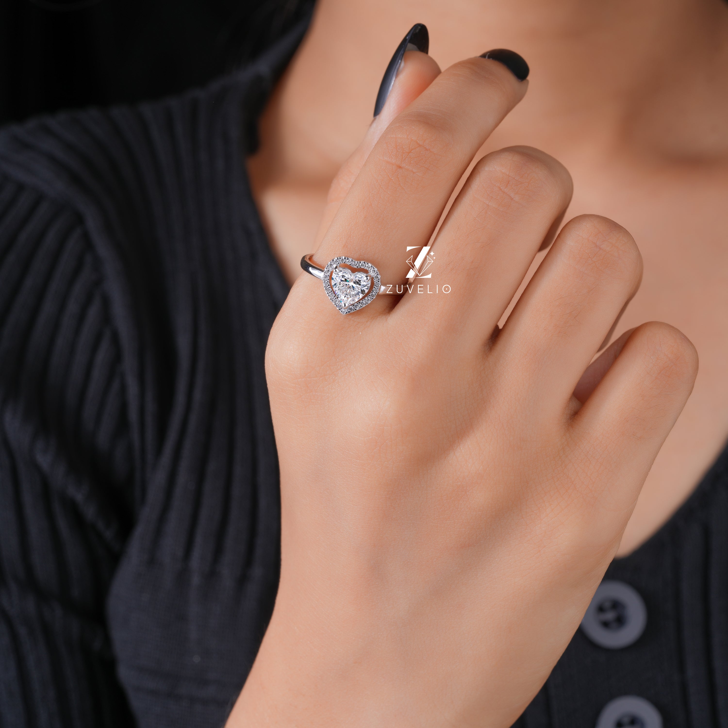 Heart Shape Lab Ring - Zuvelio.com
