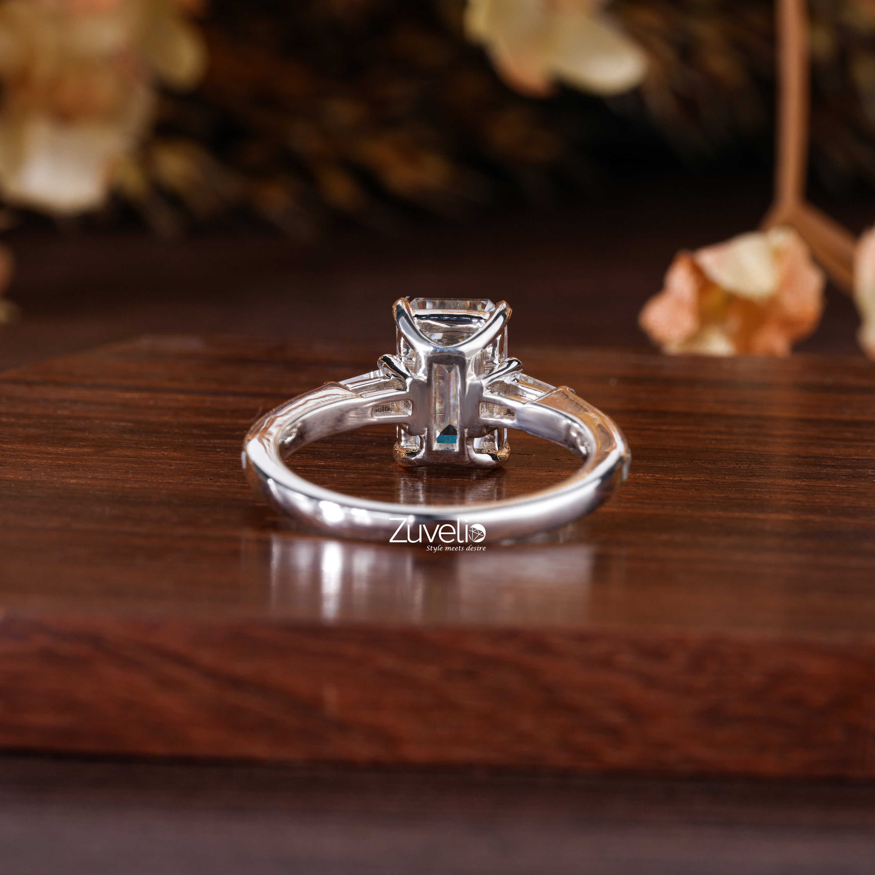 Emerald Lab Diamond Ring - Zuvelio.com